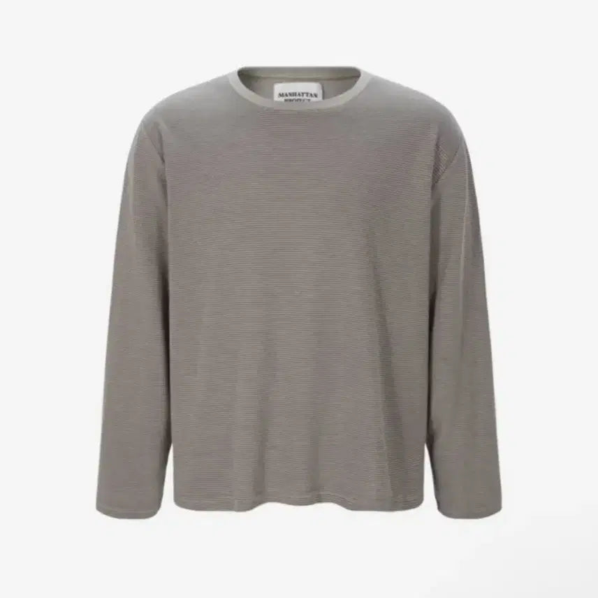 [BUNJANG] Manhattan Project Vintage Eagle Stripe Long Sleeve Beige / 맨허튼프로젝트 빈티지 이글 스트라이프 롱슬리브 베이지