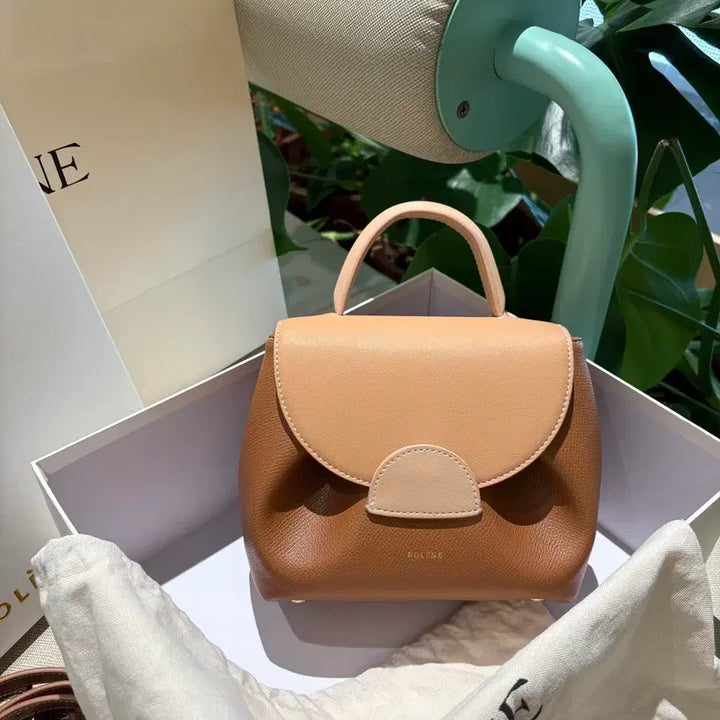 [BUNJANG] Polène Clutch Shoulder Bag Brown Cowhide Leather Women&