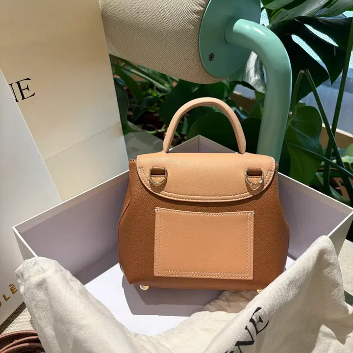 [BUNJANG] Polène Clutch Shoulder Bag Brown Cowhide Leather Women&