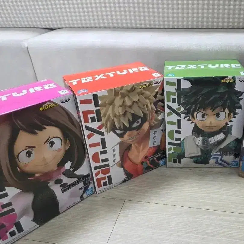 [BUNJANG] Banpresto My Hero Academia Texture Figure Set (3 Types) / 반프레스토 나의 히어로 아카데미아 피규어 3종세트
