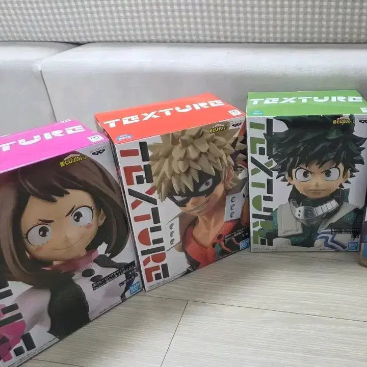 [BUNJANG] Banpresto My Hero Academia Texture Figure Set (3 Types) / 반프레스토 나의 히어로 아카데미아 피규어 2종세트