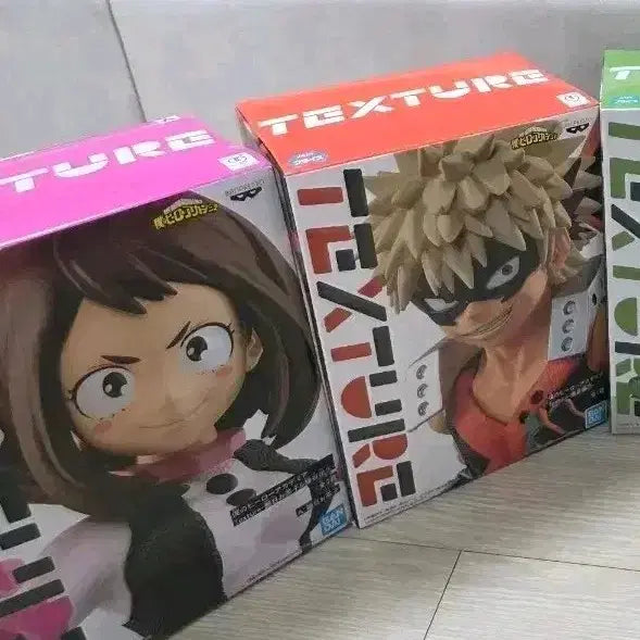[BUNJANG] Banpresto My Hero Academia Texture Figure Set (3 Types) / 반프레스토 나의 히어로 아카데미아 피규어 2종세트