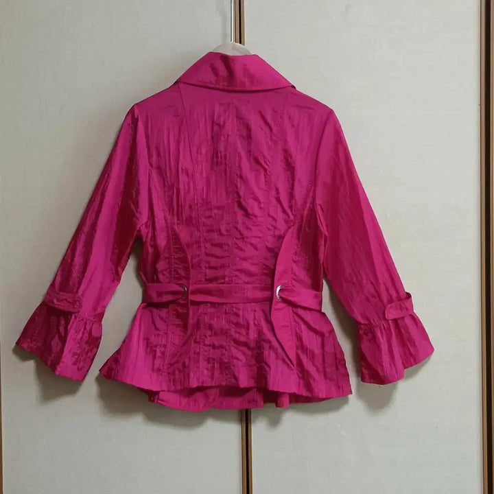 [BUNJANG] Yshanna Hot Pink Ribbon Belt Jacket / yehanna)핫핑크 리본 벨트 자켓/재킷