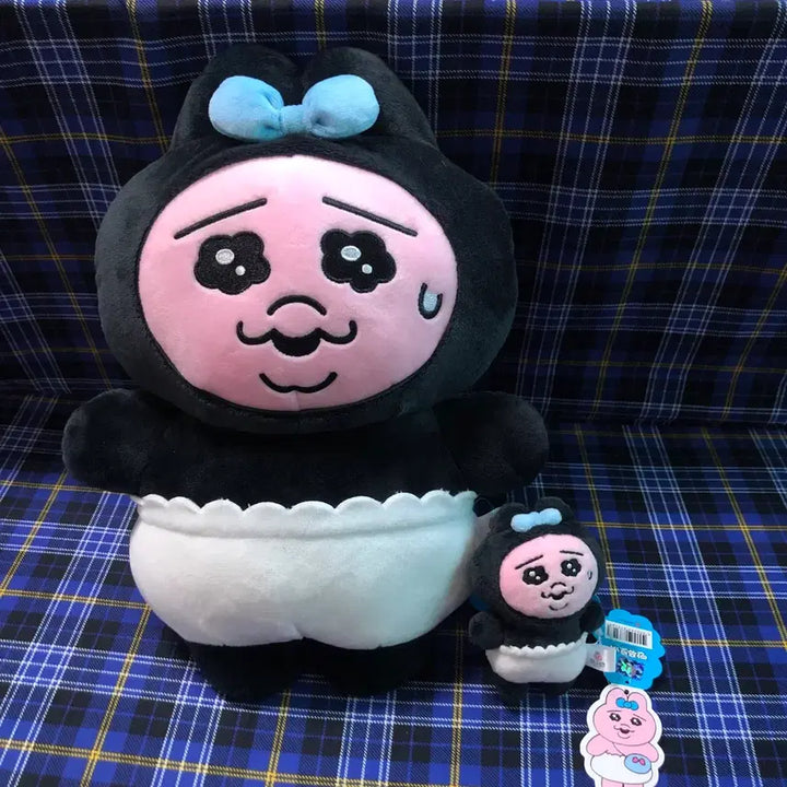 [BUNJANG] Bbanjju Rabbit Spy Medium Plush &amp; Keyring Set / 희귀! 빤쮸토끼 스파이 중형인형&amp;키링 세트