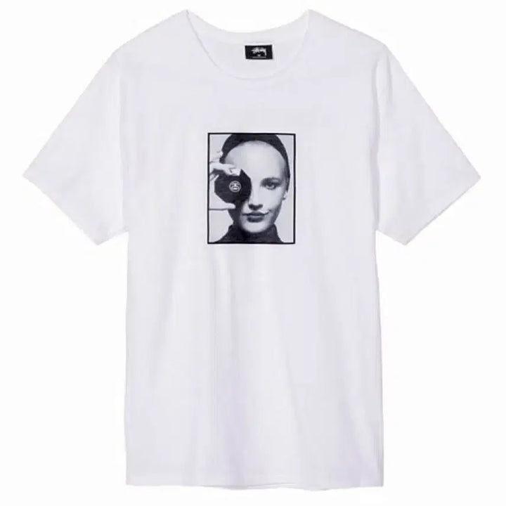 [BUNJANG] Stussy 19SS Karl Lagerfeld Chanel Campaign T-Shirt / stussy 19ss 샤넬 캠페인 칼 라거펠트 티셔츠
