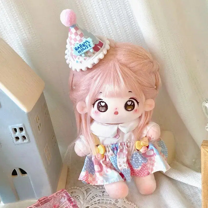 [BUNJANG] 20cm Pastel Tone Dress Set Doll Clothes (Nuigurumi) / 20깅 파스텔톤 원피스 세트 인형옷 누이옷 20cm 솜깅