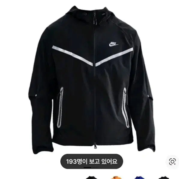 [BUNJANG] Nike Tech Woven Black Full Zip Windrunner (M) / 나이키 테크 우븐 윈드러너 블랙 풀집업(M)