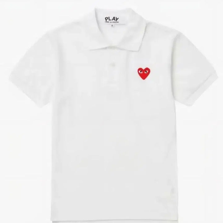[BUNJANG] Comme des Garçons PLAY Black Heart Polo T-Shirt / 꼼데가르송 플레이 블랙 하트 PK 반팔 카라티
