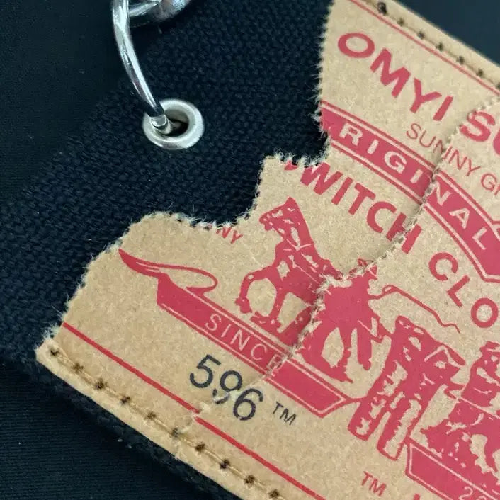 [BUNJANG] Western Lettering Label Card Case &amp; Ashtray Keychain Set / 웨스턴 카드 케이스 키링