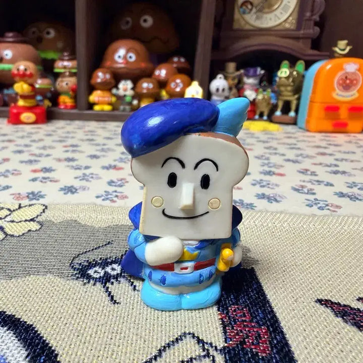 [BUNJANG] Vintage Anpanman Shokupanman Finger Puppet Figure (2001) / 고전 호빵맨 식빵맨 손가락 피규어