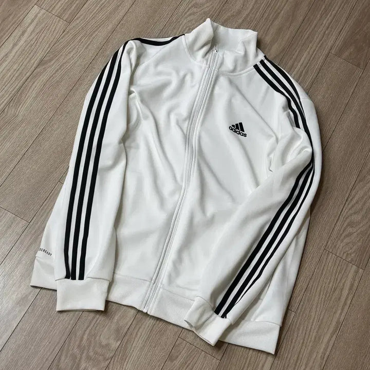 [BUNJANG] Adidas White Jersey Track Top / 아디다스 화이트 져지 트랙탑