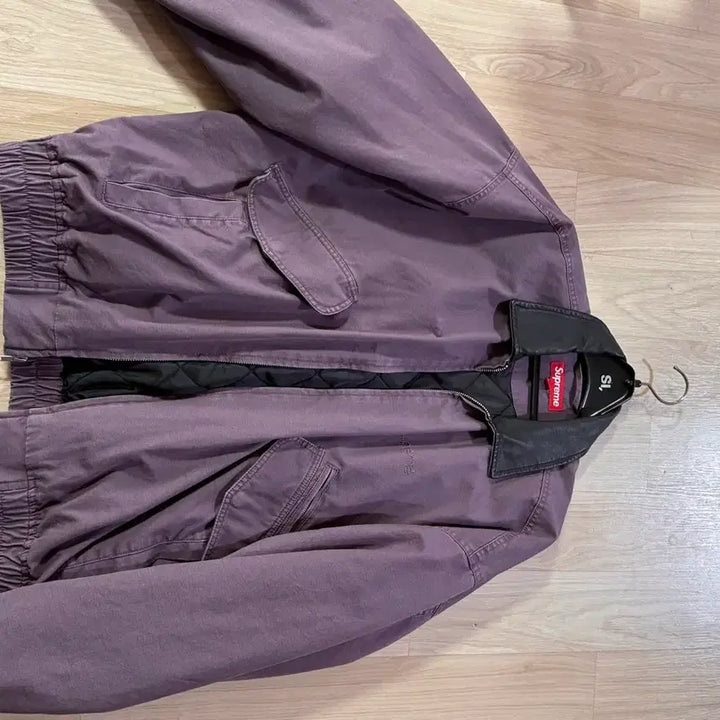 [BUNJANG] Supreme Leather Collar Utility Jacket M / 슈프림 레더 칼라 유틸리티 자켓 M