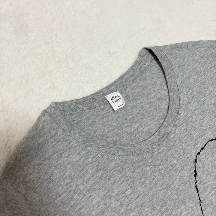 [BUNJANG] Squirrel Print Short Sleeve T-Shirt 100% Cotton / *새상품* 다람쥐 프린팅 반팔 티셔츠 국산 100% 순면