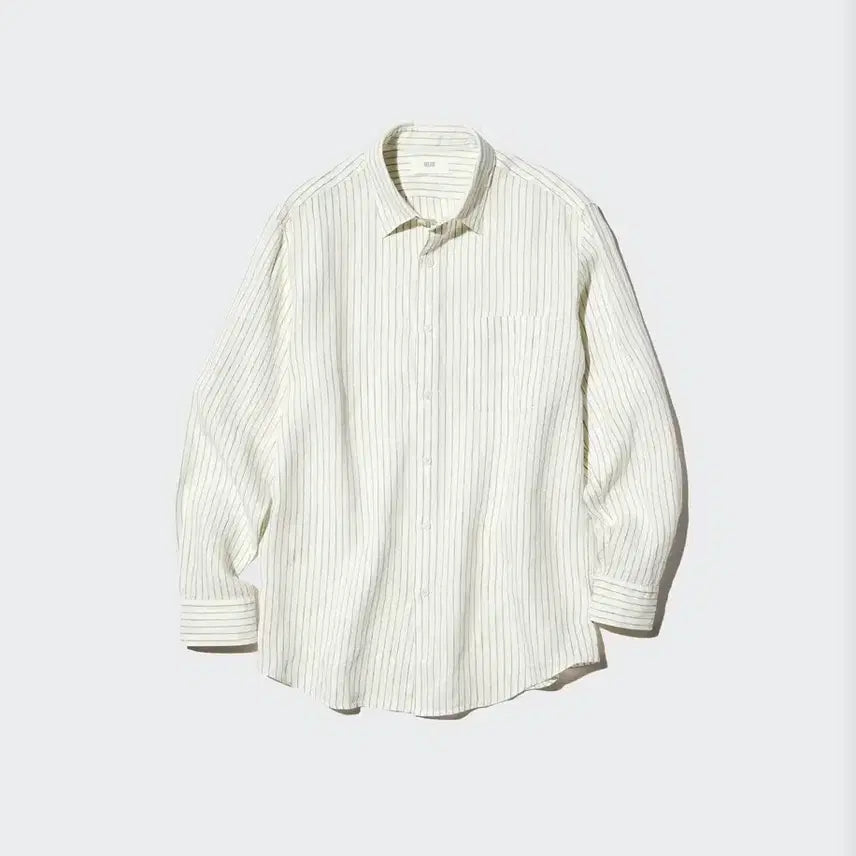 [BUNJANG] Uniqlo Premium Linen Stripe Shirt 3XL / 유니클로 프리미엄 린넨 스트라이프 셔츠 3XL