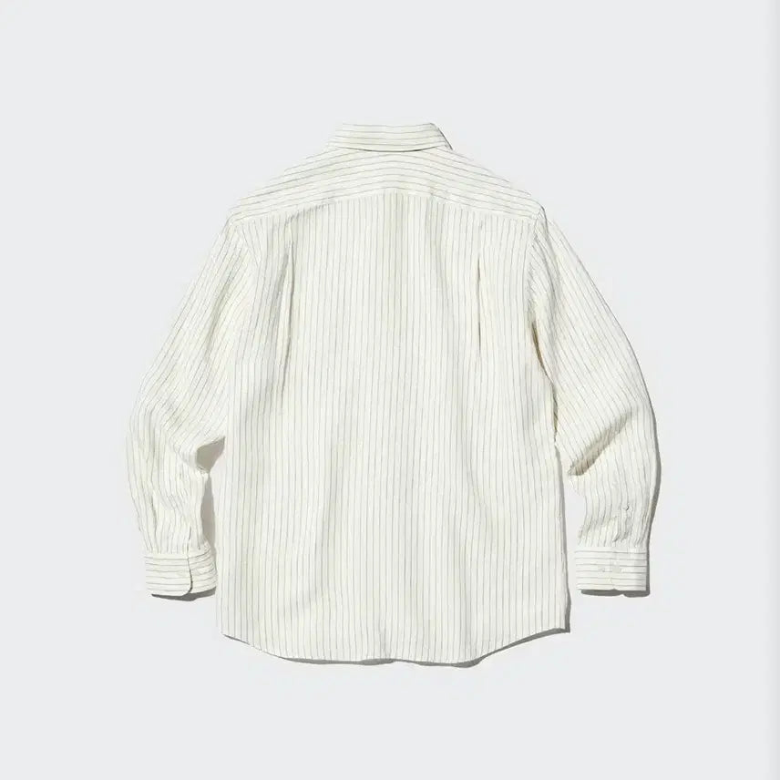 [BUNJANG] Uniqlo Premium Linen Stripe Shirt 3XL / 유니클로 프리미엄 린넨 스트라이프 셔츠 3XL