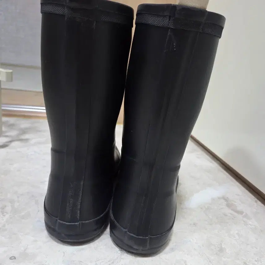 [BUNJANG] Black Matte Rain Boots / 블랙 무광 레인부츠 장화