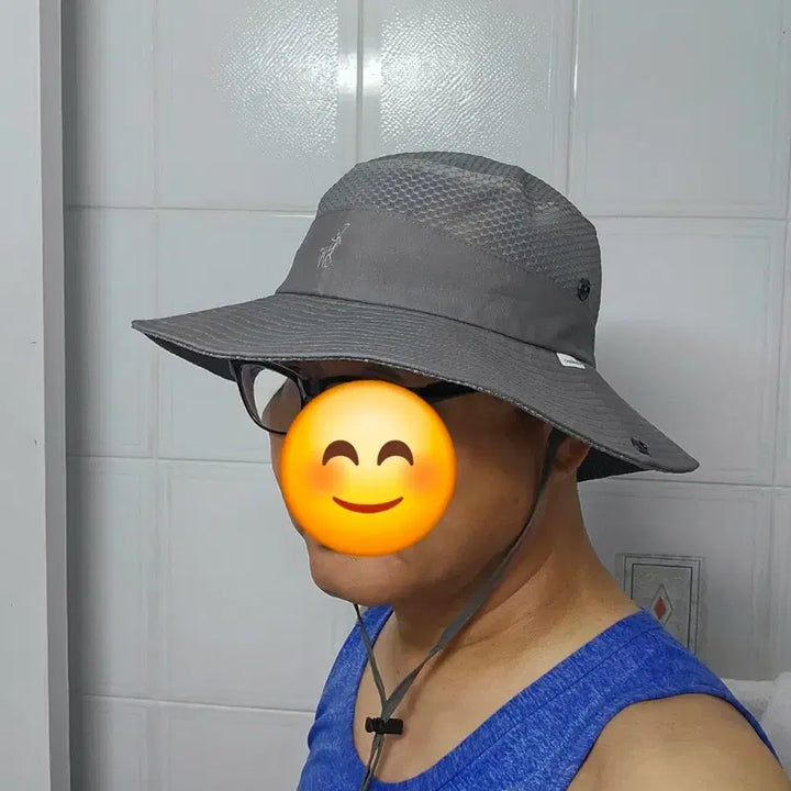 [BUNJANG] Safari Mesh Bucket Hat / 사파리 메쉬 버킷햇