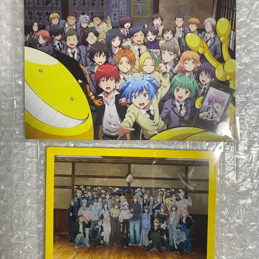 [BUNJANG] Assassination Classroom Japanese Movie Exclusive Clear Card &amp; Postcard Set / 암살교실 일본 극장판 특전 클리어카드 엽서