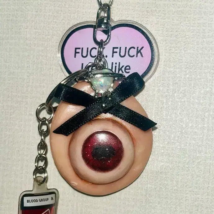 [BUNJANG] Madpunk Gothic Custom Keyring / 매드펑크 고스 커스텀 키링 양산형지뢰계 멘헤라 서브컬쳐 스트릿