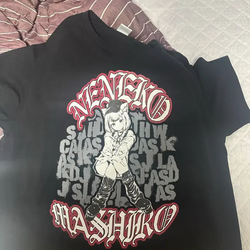 [BUNJANG] Stellive Nenecho Mashiro T-Shirt / 판매완료 스텔라이브 네네코 마시로 티셔츠 판매합니다