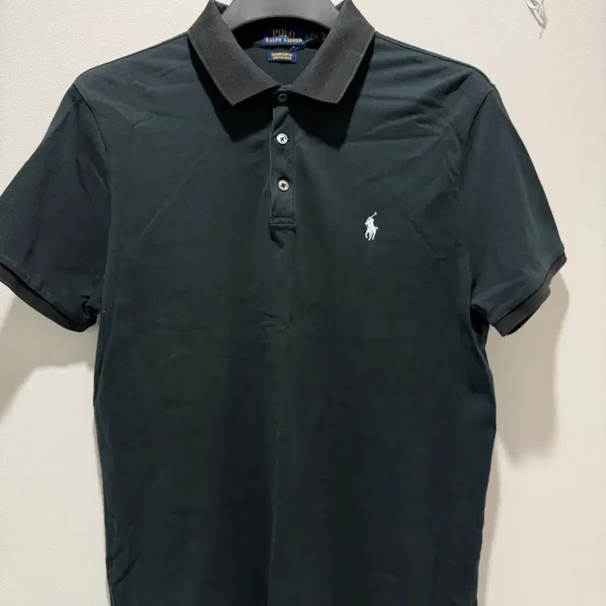[BUNJANG] Polo Ralph Lauren Black Custom Slim Fit T-Shirt L / 폴로랄프로렌 블랙 카라 반팔티 커스텀슬림핏L