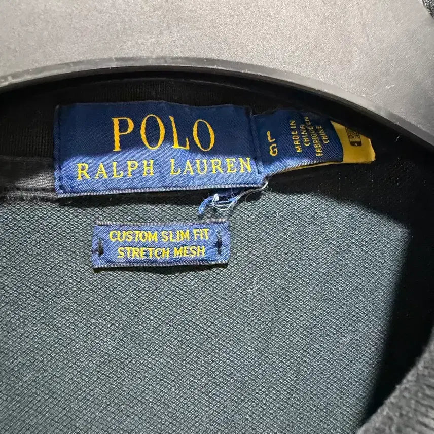 [BUNJANG] Polo Ralph Lauren Black Custom Slim Fit T-Shirt L / 폴로랄프로렌 블랙 카라 반팔티 커스텀슬림핏L