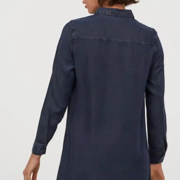 [BUNJANG] H&amp;M Dark Denim Shirt / H&amp;M 데님셔츠