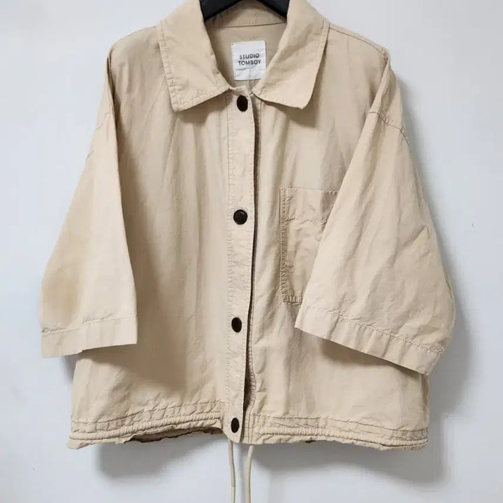[BUNJANG] Studio Tomboy Linen Shirt Jacket / 스튜디오 톰보이 린넨 셔츠형 자켓