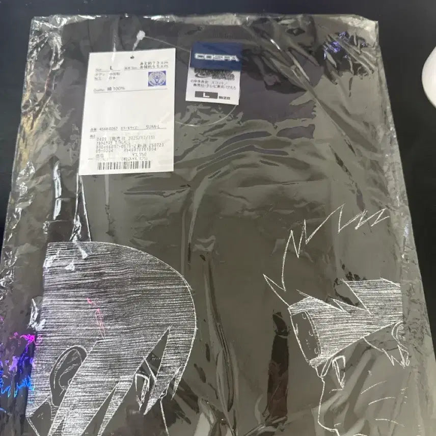 [SOLD OUT] 정식))나루토&amp;사스케 티셔츠 블랙 L 사이즈