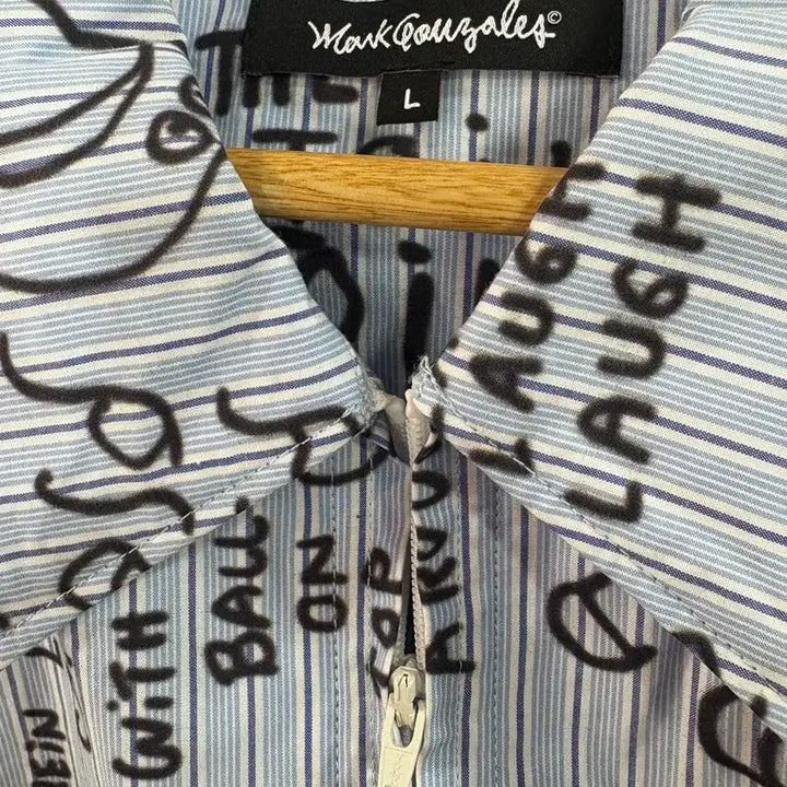 [BUNJANG] Mark Gonzales Zip-Up Shirt / 마크곤잘레스 집업셔츠