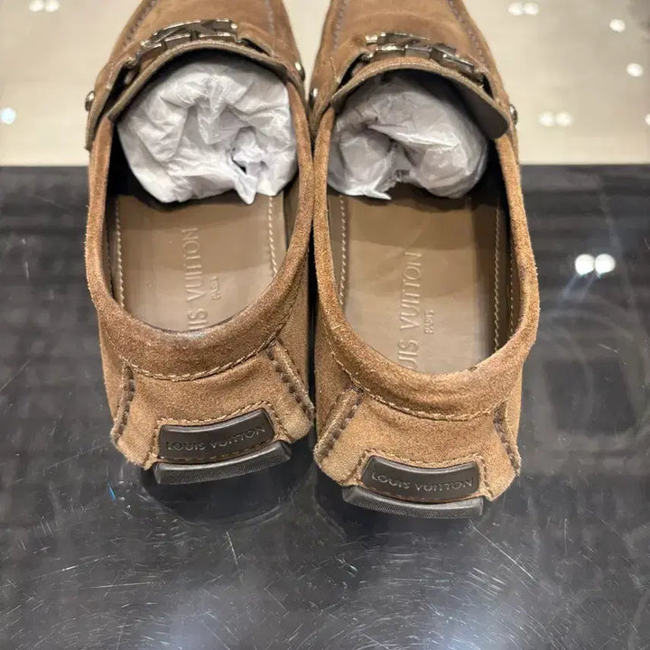 [BUNJANG] Louis Vuitton Suede Loafers Brown / 루이비통 스웨이드 로퍼 브라운