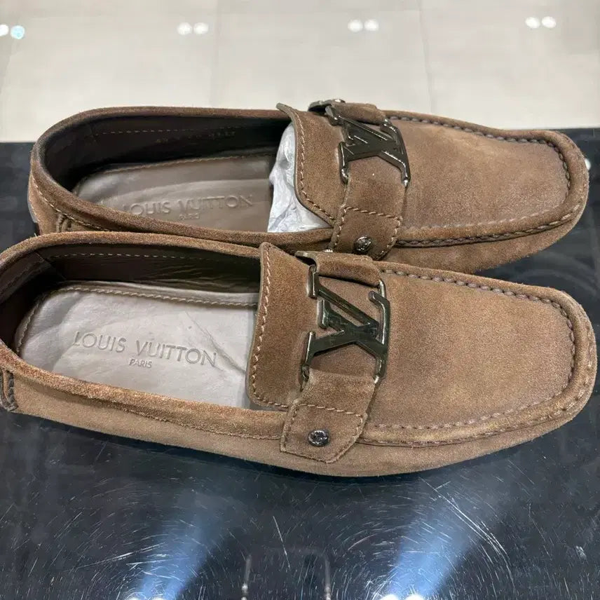 [BUNJANG] Louis Vuitton Suede Loafers Brown / 루이비통 스웨이드 로퍼 브라운
