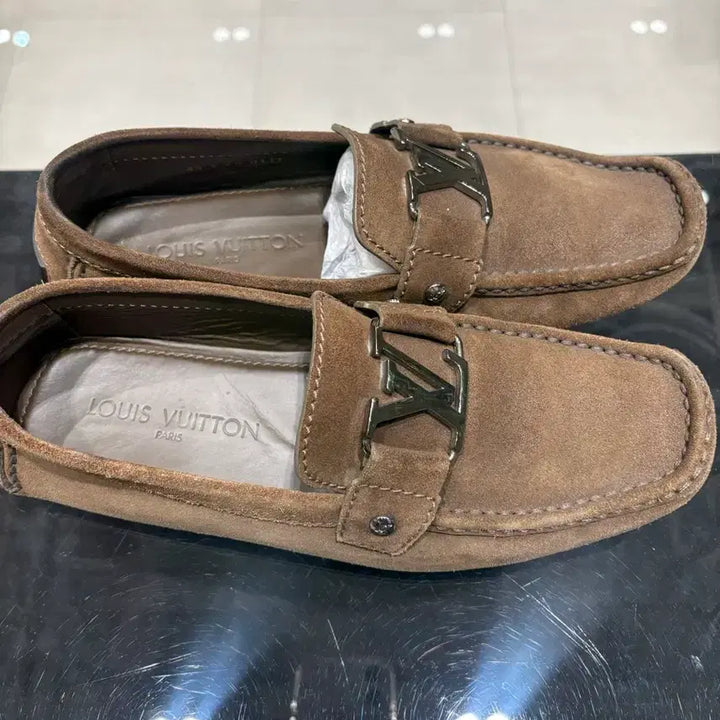 [BUNJANG] Louis Vuitton Suede Loafers Brown / 루이비통 스웨이드 로퍼 브라운