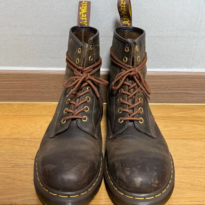 [BUNJANG] Dr. Martens 1460 Gaucho Crazy Horse Leather Boots / 닥터마틴 1460 가우초 브라운 270 UK8