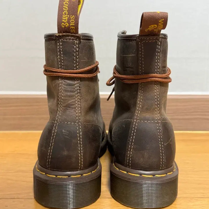 [BUNJANG] Dr. Martens 1460 Gaucho Crazy Horse Leather Boots / 닥터마틴 1460 가우초 브라운 270 UK8