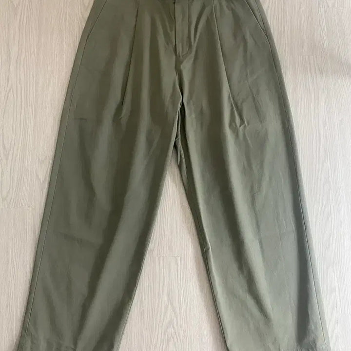 [BUNJANG] Khaki Wide Cotton Pants / 브라운야드 / 카키색 와이드 면바지 / 2