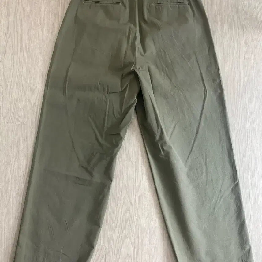 [BUNJANG] Khaki Wide Cotton Pants / 브라운야드 / 카키색 와이드 면바지 / 2