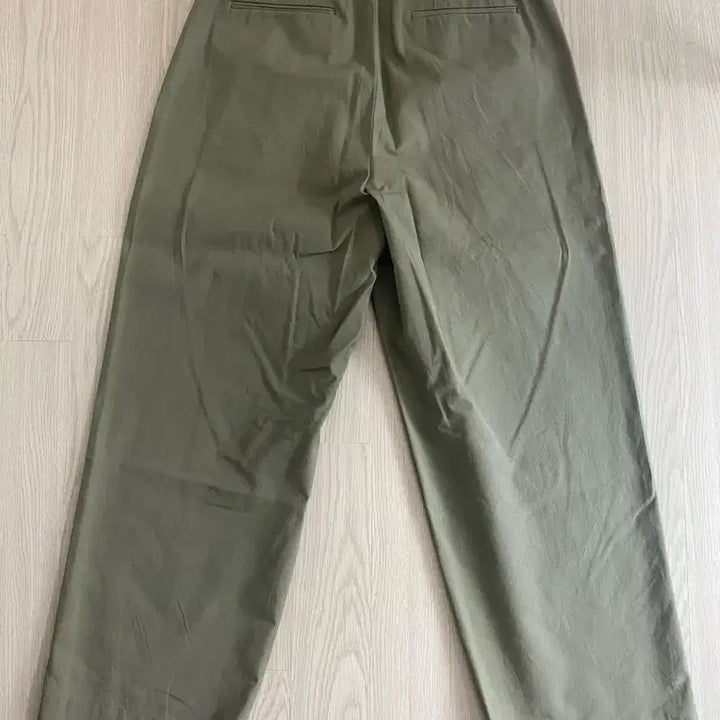 [BUNJANG] Khaki Wide Cotton Pants / 브라운야드 / 카키색 와이드 면바지 / 2
