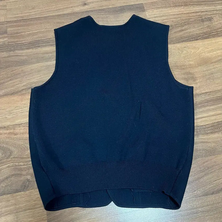 [BUNJANG] Saint Laurent Navy Knit Vest (Size 95) / 입생로랑 니트조끼(95)