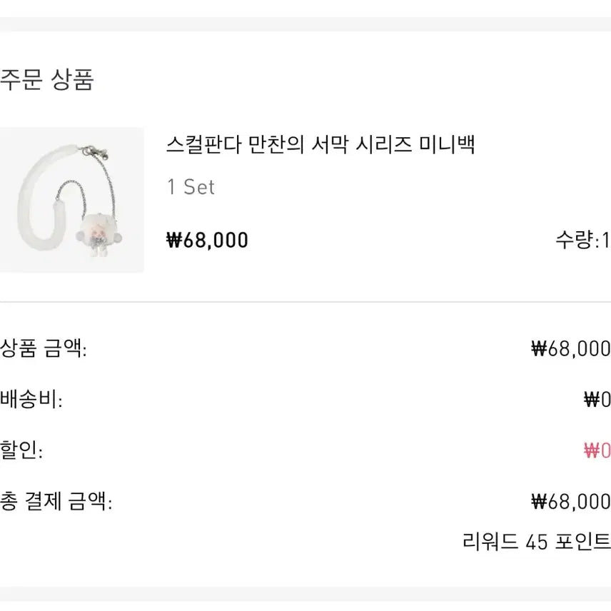 [BUNJANG] Pop Mart Skullpanda Banquet Prelude Series Mini Bag / [팝마트] 스컬판다 만찬의서막 시리즈 미니백