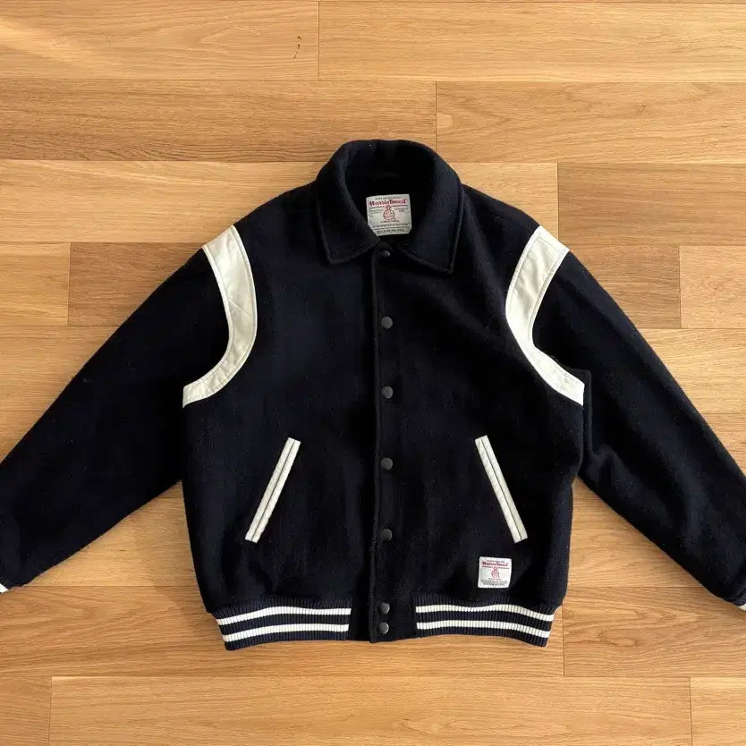 [BUNJANG] Zerollounge Harris Tweed Varsity Jacket / 제로라운지 해리스트위드 바시티 자켓 L
