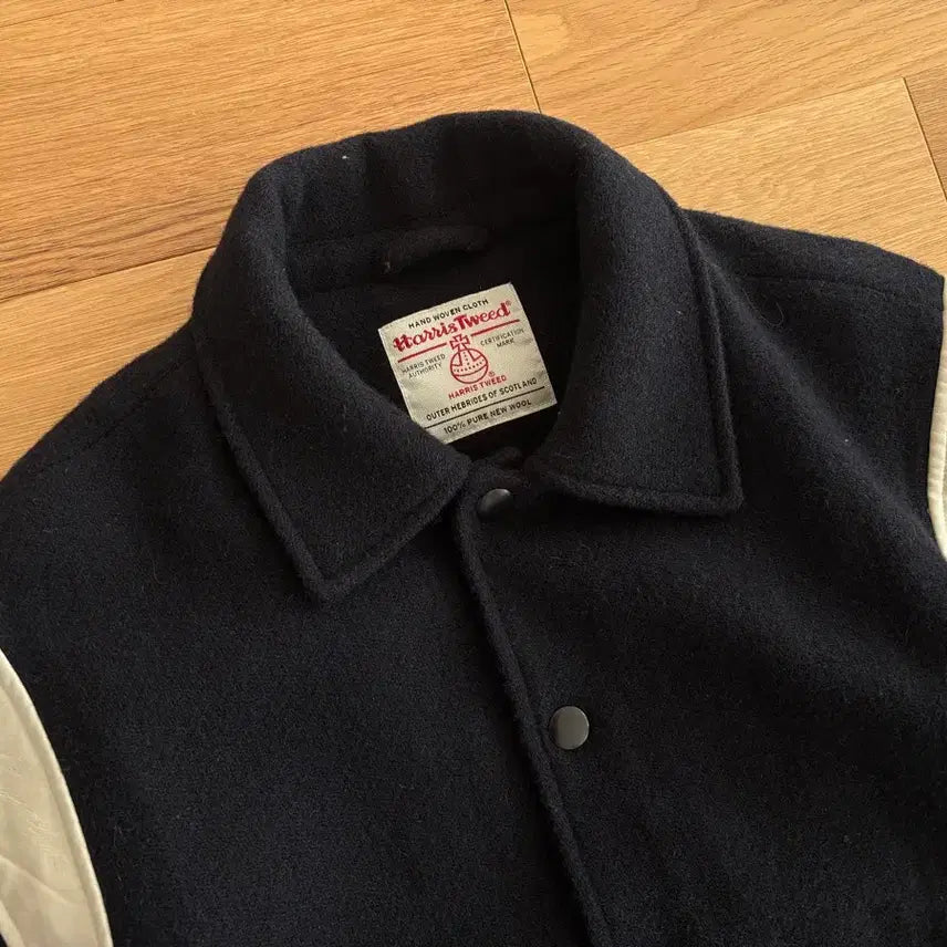 [BUNJANG] Zerollounge Harris Tweed Varsity Jacket / 제로라운지 해리스트위드 바시티 자켓 L