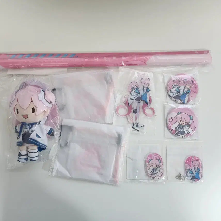[BUNJANG] Blue Archive Koyuki Sega Lucky Draw Full Set with Plush / 블루 아카이브 세가럭키쿠지복권 코유키 전종 세트 인형 포함