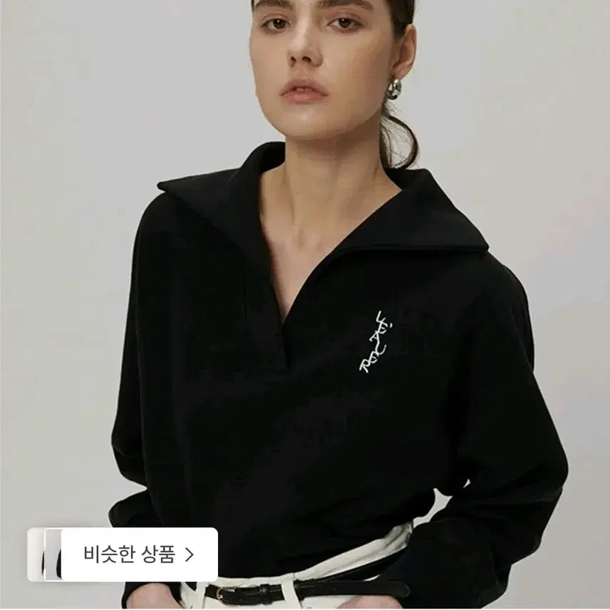 [BUNJANG] LEHOUR Shawl Collar Sweatshirt Black / [새상품]르아워 숄칼라 SHAWL CALLA SWEATSHIRTS 블랙