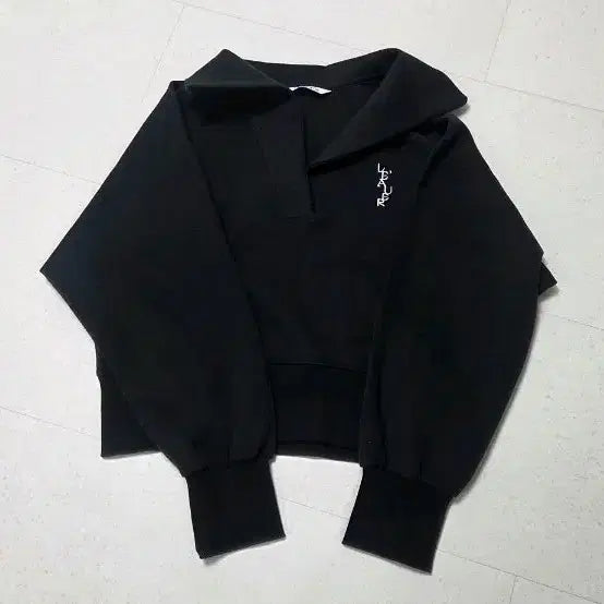 [BUNJANG] LEHOUR Shawl Collar Sweatshirt Black / [새상품]르아워 숄칼라 SHAWL CALLA SWEATSHIRTS 블랙