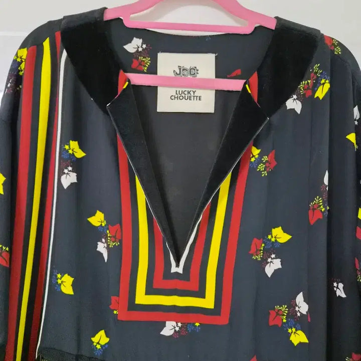 [BUNJANG] LUCKY CHOUETTE Black Pattern Long Dress / 럭키슈에뜨 블랙 패턴 롱  원피스