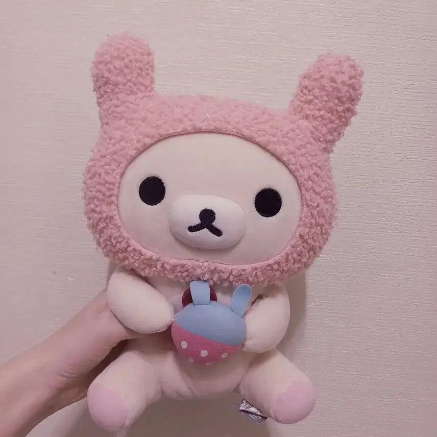 [BUNJANG] San-X Rilakkuma Strawberry Usagi Plush Toy / 고전) 코리락쿠마 봉제 인형 딸기 우사기