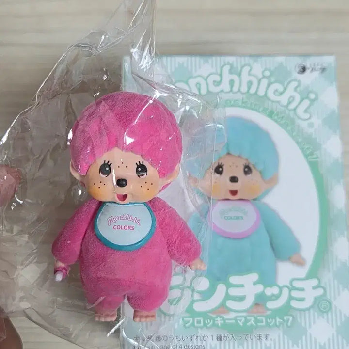 [BUNJANG] Monchhichi Floki Mascot 7 Figure Pink / [새제품] 몬치치 플로키 마스코트 7 피규어 핑크
