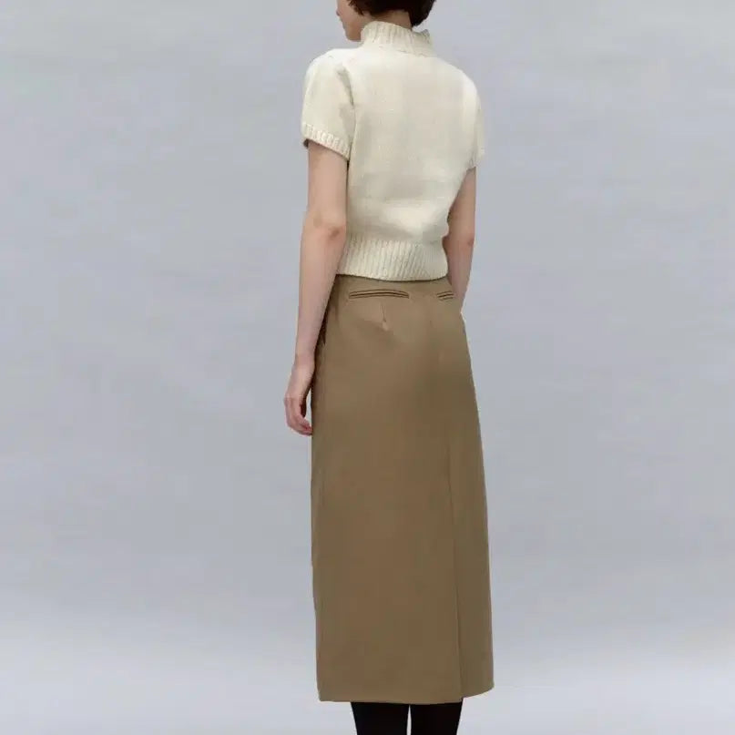 [BUNJANG] Aubour Pencil Skirt Beige / Aubour아우브아워 펜슬스커트 베이지 2