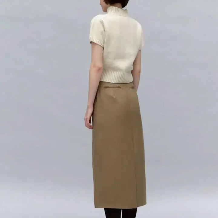 [BUNJANG] Aubour Pencil Skirt Beige / Aubour아우브아워 펜슬스커트 베이지 2